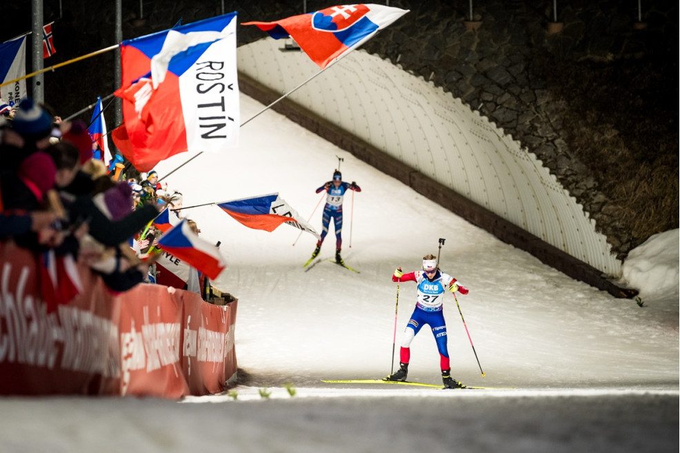 Česká biatlonová reprezentace v oblečení ATEX